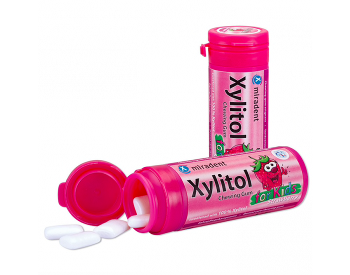 Xylitol Chewing Gum for kids with strawberry - Fructose Free Food